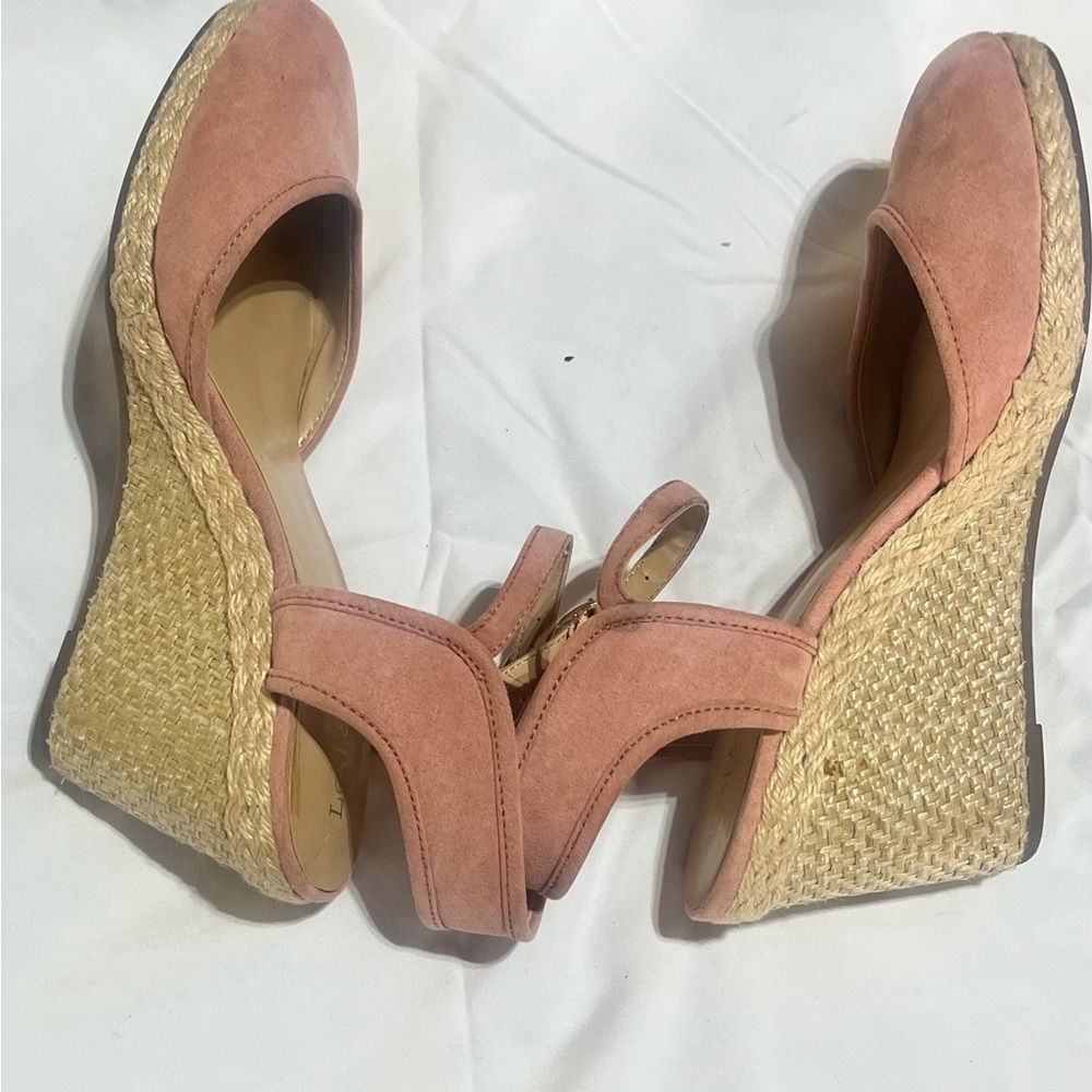 Blush Espadrille Wedges Lexi & Abbie - Picture 7 of 12